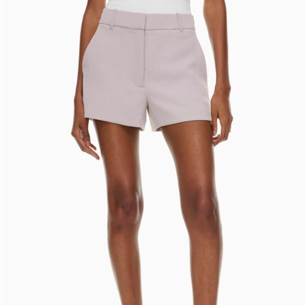 Aritzia Wilfred Mauve High Rise Shorts